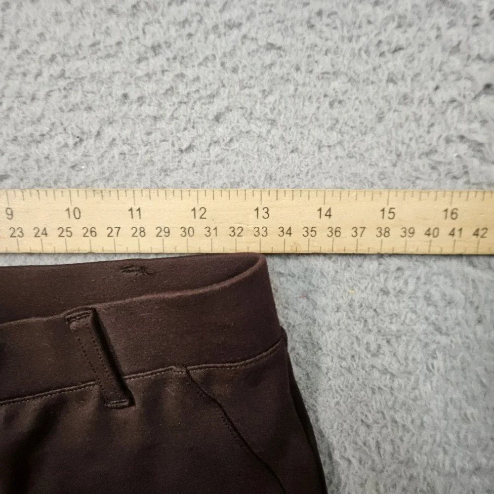 Quince Ultra Stretch Ponte Straight‎ Leg Pants Womens XS Brown Career Business